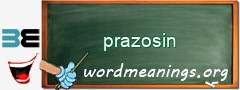 WordMeaning blackboard for prazosin